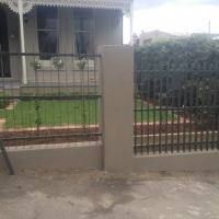 Brick & Steel Fence