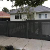 hampton all steel slat fence